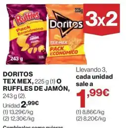 El Corte Inglés Doritos Ruffles oferta