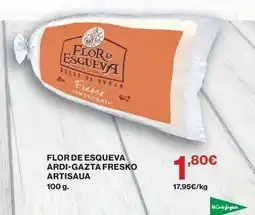 El Corte Inglés Flor de esqueva queso de oveja fresco artesano oferta