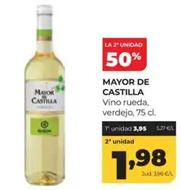 Alimerka Mayor de Castilla vino rueda, verdejo oferta