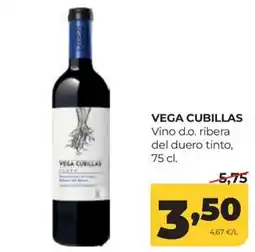 Alimerka Vega Cubillas vino d.o. ribera del duero tinto oferta
