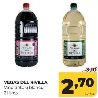 Vegas del Rivilla vino tinto o blanco