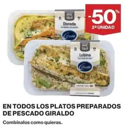 El Corte Inglés En todos los platos preparados de pescado giraldo oferta