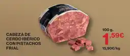El Corte Inglés Frial cabeza de cerdo ibérico con pistachos oferta
