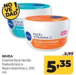Alimerka Nivea crema face+ácido hialurónico o face+vitamina c oferta