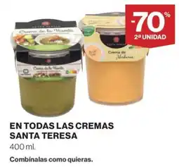 El Corte Inglés Santa teresa en todas las cremas oferta