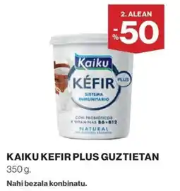 El Corte Inglés Kaiku kefir plus oferta