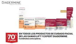 Hipercor Diadermine len todos los productos de cuidado facial de las gamas lift y expert oferta