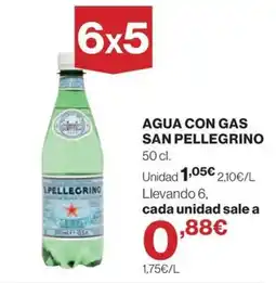 El Corte Inglés San Pellegrino agua con gas oferta