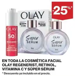 El Corte Inglés Olay regenerist, retinol, vitamina c y súper sérum oferta