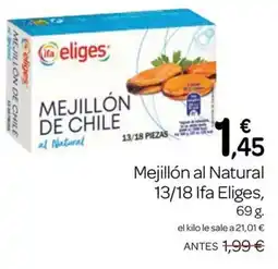 Supermercados El Jamón Ifa Eliges mejillón al natural oferta