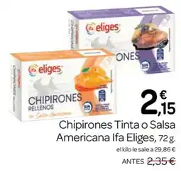 Supermercados El Jamón Ifa Eliges chipirones rellenos oferta