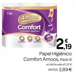 Supermercados El Jamón Amoos Comfort oferta