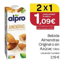 Supermercados El Jamón alpro Almendras oferta