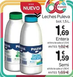 Supermercados El Jamón Puleva leches oferta