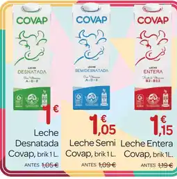 Supermercados El Jamón Covap leche desnatada oferta