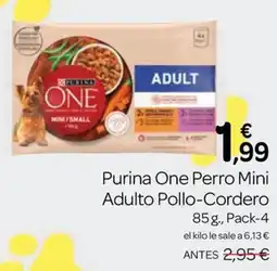 Supermercados El Jamón Purina One Perro Mini Adulto Pollo-Cordero oferta