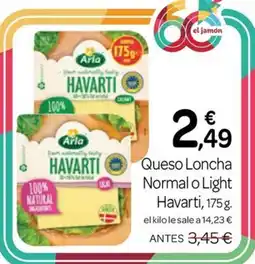 Supermercados El Jamón Arla Queso Loncha oferta