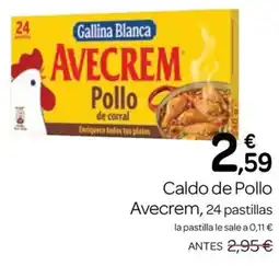 Supermercados El Jamón Avecrem pollo de corral oferta