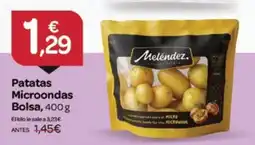 Supermercados El Jamón Meléndez patatas microondas oferta