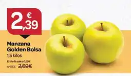 Supermercados El Jamón Manzana Golden Bolsa oferta