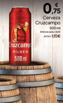 Supermercados El Jamón Cruzcampo pilsen oferta