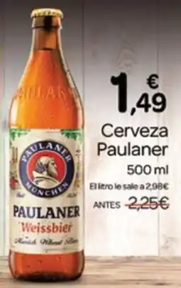 Supermercados El Jamón Paulaner Weissbier oferta