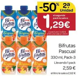 Supermercados El Jamón Bifrutas Pascual oferta