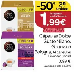 Supermercados El Jamón Dolce Gusto Milano, Genova o Bologna oferta