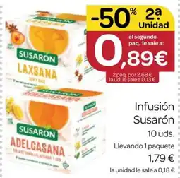 Supermercados El Jamón Susaron infusión oferta