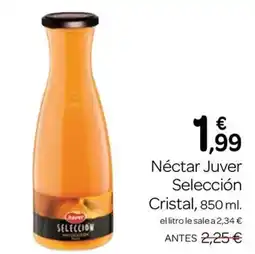 Supermercados El Jamón Juver nectar seleccion cristal oferta