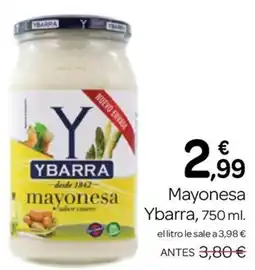 Supermercados El Jamón Ybarra mayonesa sabor canero oferta