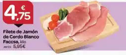 Supermercados El Jamón Facssa filete de jamón de cerdo blanco oferta