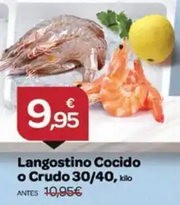 Supermercados El Jamón Langostino Cocido o Crudo 30/40 oferta