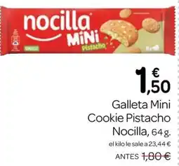 Supermercados El Jamón Nocilla galleta mini cookie pistacho oferta