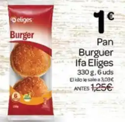 Supermercados El Jamón Ifa Eliges Burger oferta