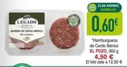 Masymas El Pozo Hamburguesa de cerdo ibérico oferta