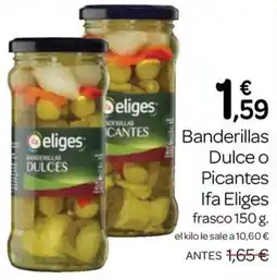 Supermercados El Jamón Eliges banderillas dulce o picantes oferta