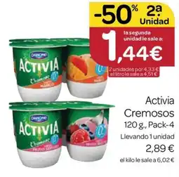 Supermercados El Jamón Danone Activia Cremosos oferta