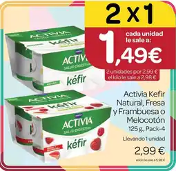 Supermercados El Jamón Activia kéfir oferta