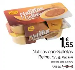 Supermercados El Jamón Reina Natillas con Galletas oferta