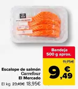 Carrefour Carrefour escalope de salmón oferta