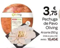Supermercados El Jamón Argal oliving pechuga de pavo oferta