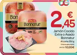 Supermercados El Jamón Argal Bonnatur jamón cocido extra oferta