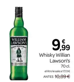Supermercados El Jamón Whisky William Lawson's oferta