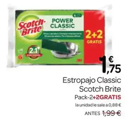 Supermercados El Jamón Scotch Brite Estropajo Classic oferta