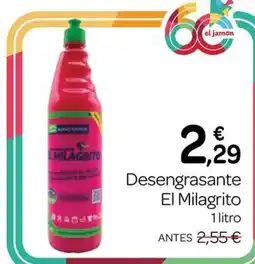 Supermercados El Jamón El Milagrito desengrasante oferta
