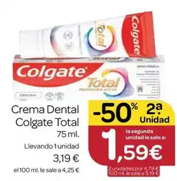 Supermercados El Jamón Colgate Total oferta