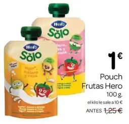 Supermercados El Jamón Hero Solo Pouch Frutas oferta