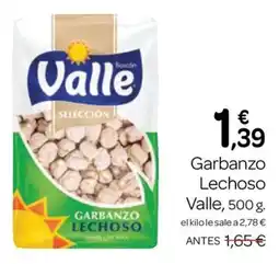 Supermercados El Jamón Valle garbanzo lechoso oferta