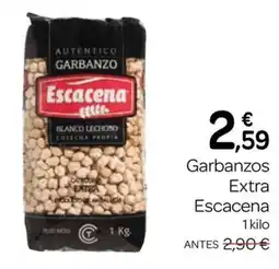 Supermercados El Jamón Escacena garbanzos extra oferta